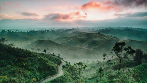 Scenic view of landscape against sky