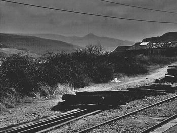 Train on railroad track