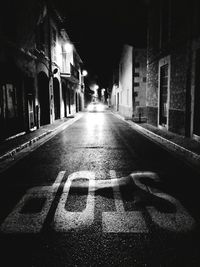 Narrow alley in city