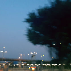 View of illuminated city at night