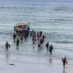 People on beach