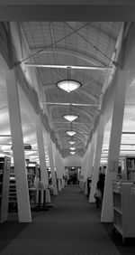 Empty corridor of building