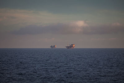 Oil platform in the adriatic sea