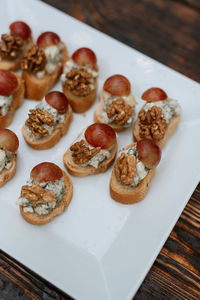 Close-up of food on table