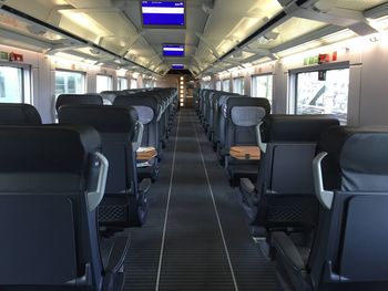 Interior of train