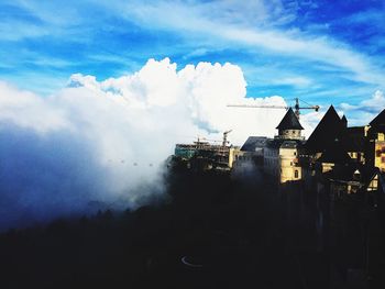 Panoramic view of buildings against sky