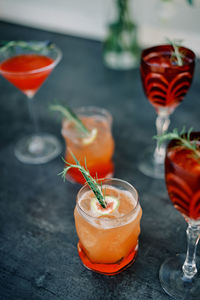 Close-up of drink on table