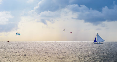 Scenic view of sea against sky