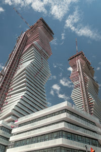 Low angle view of building against sky