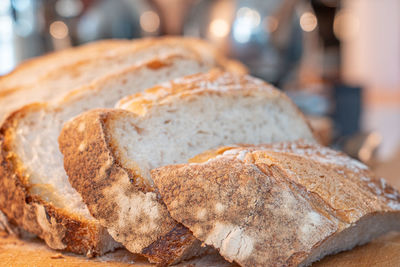 Close-up of bread in store
