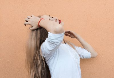 Portrait of young woman