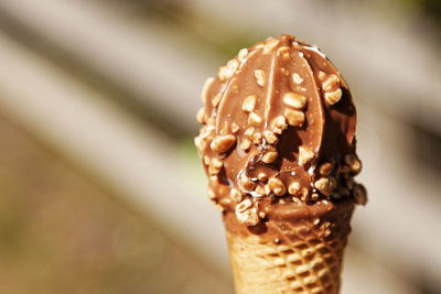 Close-up of ice cream