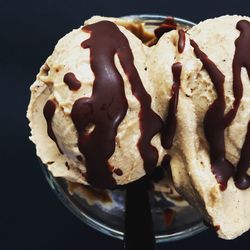 Close-up of ice cream in plate