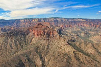 Scenic view of dramatic landscape against sky