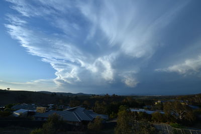 Houses and buildings against sky