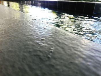 Surface level of water