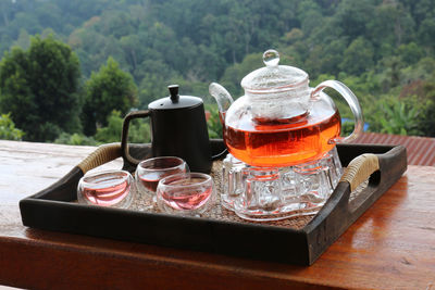 Close-up of drink on table