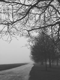 Road passing through landscape