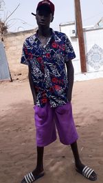 Full length of woman standing on land