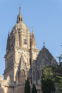 Low angle view of cathedral against clear sky