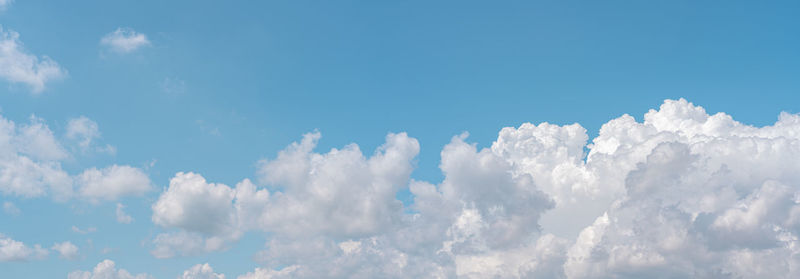 Low angle view of clouds in blue sky