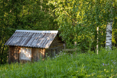 House on field