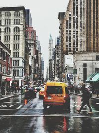 City street with buildings in background