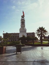 View of historical building against cloudy sky