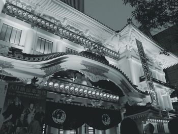 Low angle view of historical building