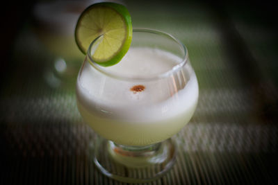 Close-up of drink on table