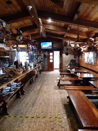 Interior of empty restaurant