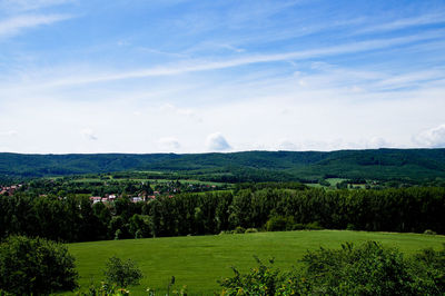 Scenic view of landscape against sky