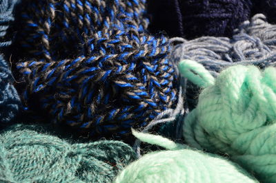 Close-up of wool balls