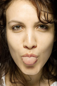 Close-up portrait of a woman