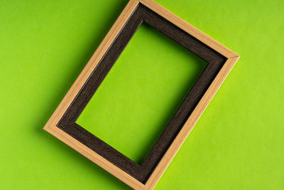 High angle view of green ball on table