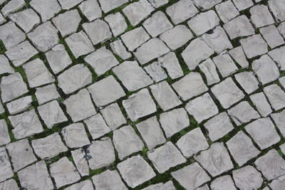 Full frame shot of cobblestone street