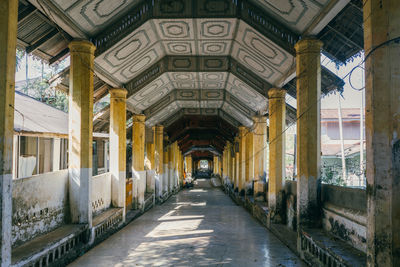 Corridor of old building