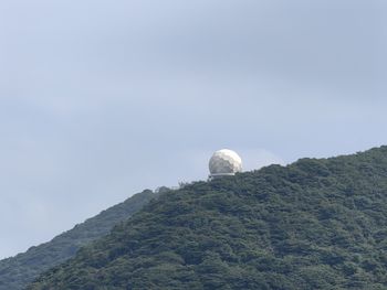 Scenic view of mountains against clear sky