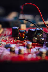 Close-up of circuit board