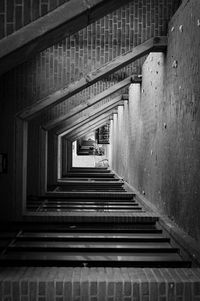 Low angle view of staircase in building