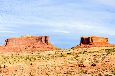 View of rock formations