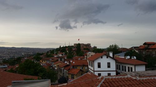 Red tiled roof in old town