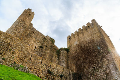 Low angle view of castle against sky