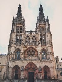 Low angle view of church against sky