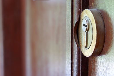 Close-up of closed door