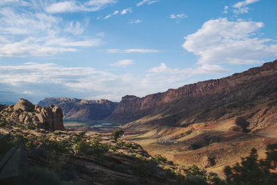 Panoramic view of landscape against sky