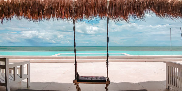 Scenic view of sea against sky