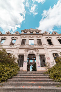 Low angle view of building against sky