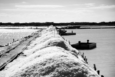 Scenic view of river against sky