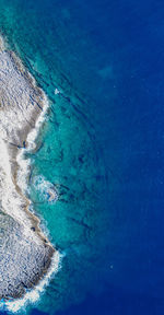 High angle view of sea